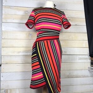 Beige by ECI Faux Wrap Dress Size Small